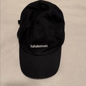 lululemon athletica Black Embroidered Logo Baseball Cap Unisex